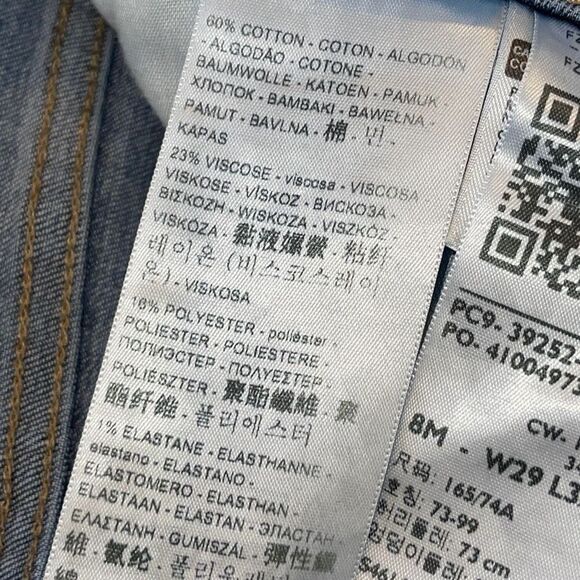 Levi's Women's Classic Denim Dark Wash Bootcut Jeans Navy Blue Size 8 - Picture 7 of 10